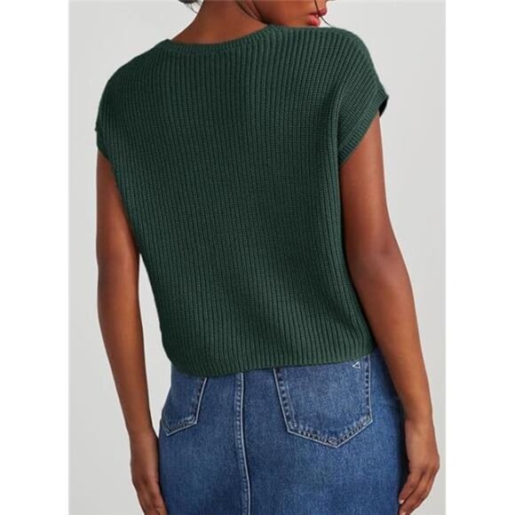 Women's Casual Short Sleeve Loose Tunic Tops -‎ Lightweight Knit Spring Pullover - Picture 5 of 7